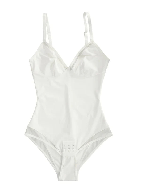 Chicafit® – Body Chic en Maille Transparente Col V