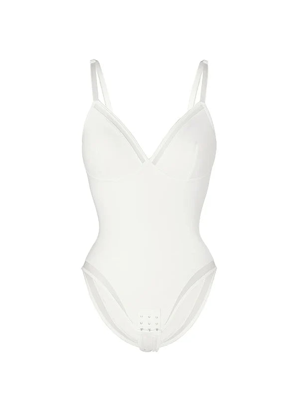 Chicafit® – Body Chic en Maille Transparente Col V