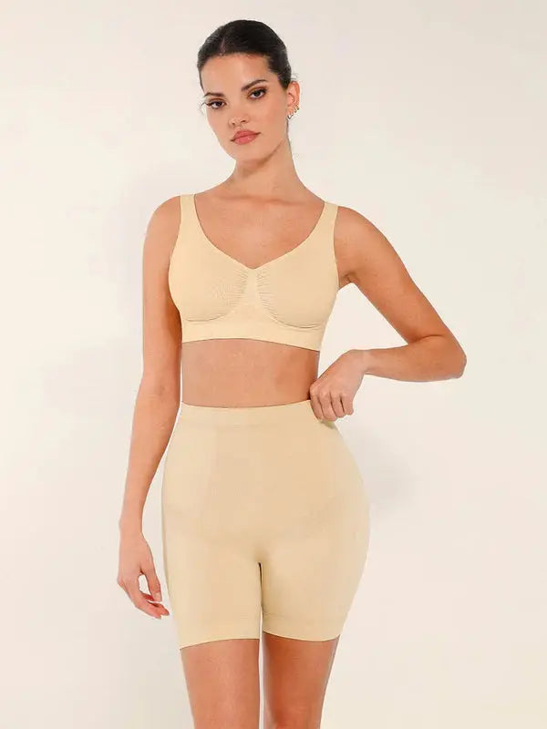 ShapeFit® – Shorty Gainant Taille Mi-Haute à Effet Ventouse Amincissant BESHAP