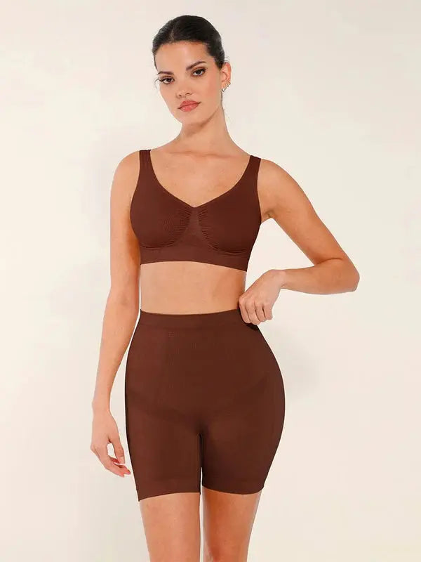 ShapeFit® – Shorty Gainant Taille Mi-Haute à Effet Ventouse Amincissant BESHAP
