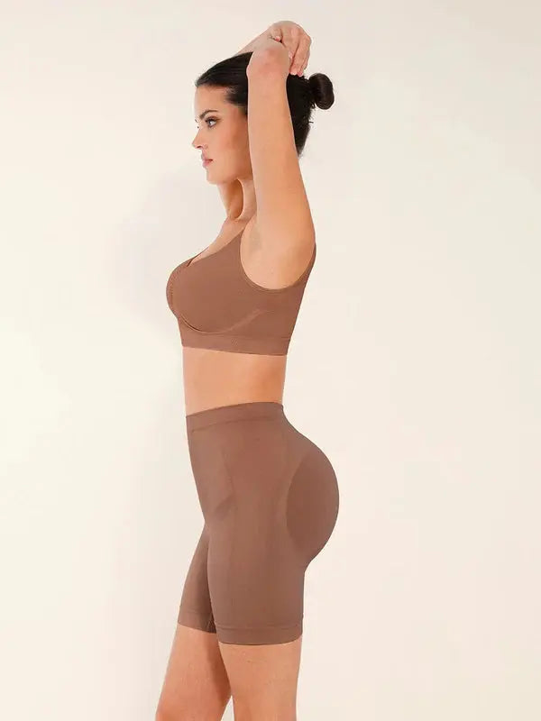 ShapeFit® – Shorty Gainant Taille Mi-Haute à Effet Ventouse Amincissant BESHAP