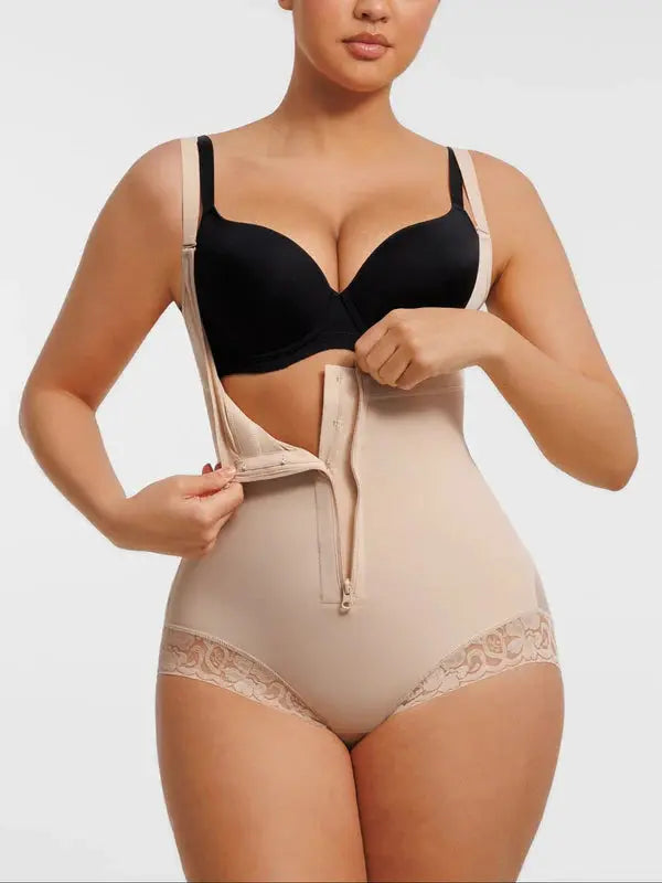 Sublimateur® – Body Gainant ventre plat avec Fermeture Éclair Frontale BESHAP