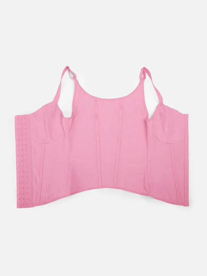 Serantexa® – Gilet Serrant 7 Baleines Acier avec Support Poitrine et Fermeture Triple BESHAP