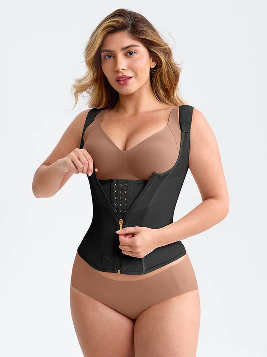 Ressina® – Corset Ventre Plat Gainant avec Maintien de la Poitrine